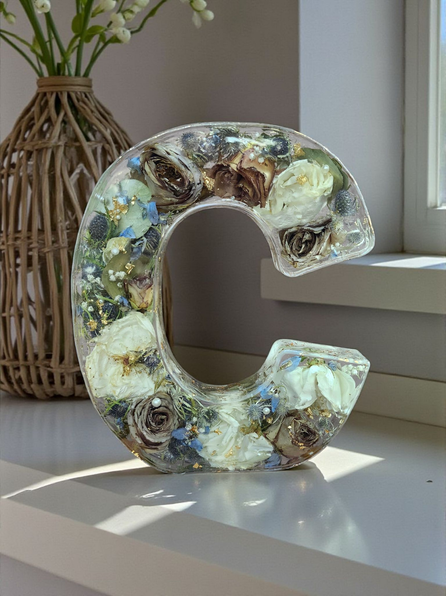 Large Letter Flower Preservation