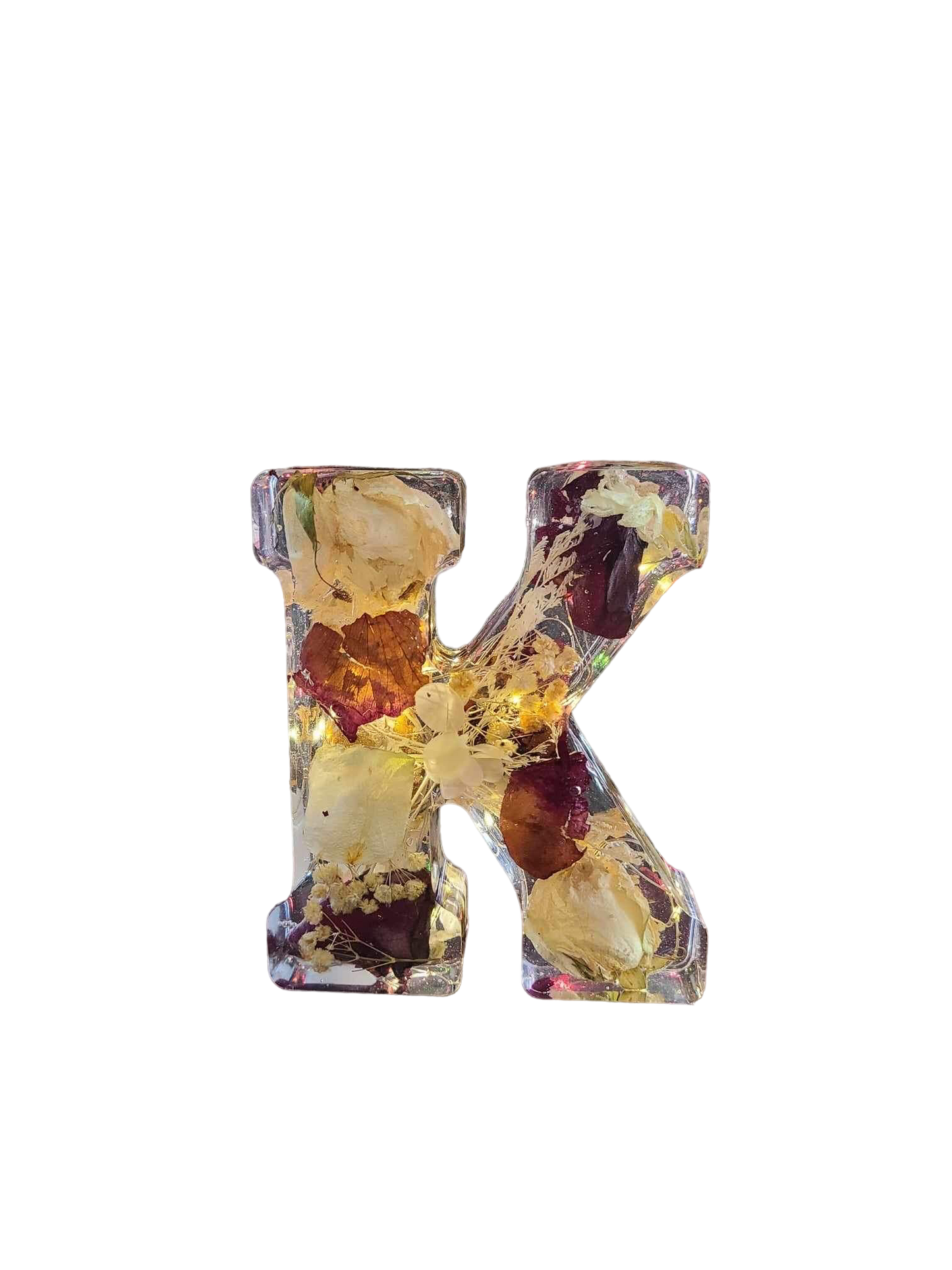 6.5” Floral Resin Letter