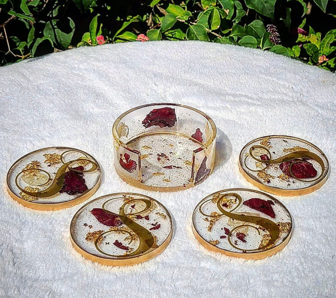 Floral Resin Coasters