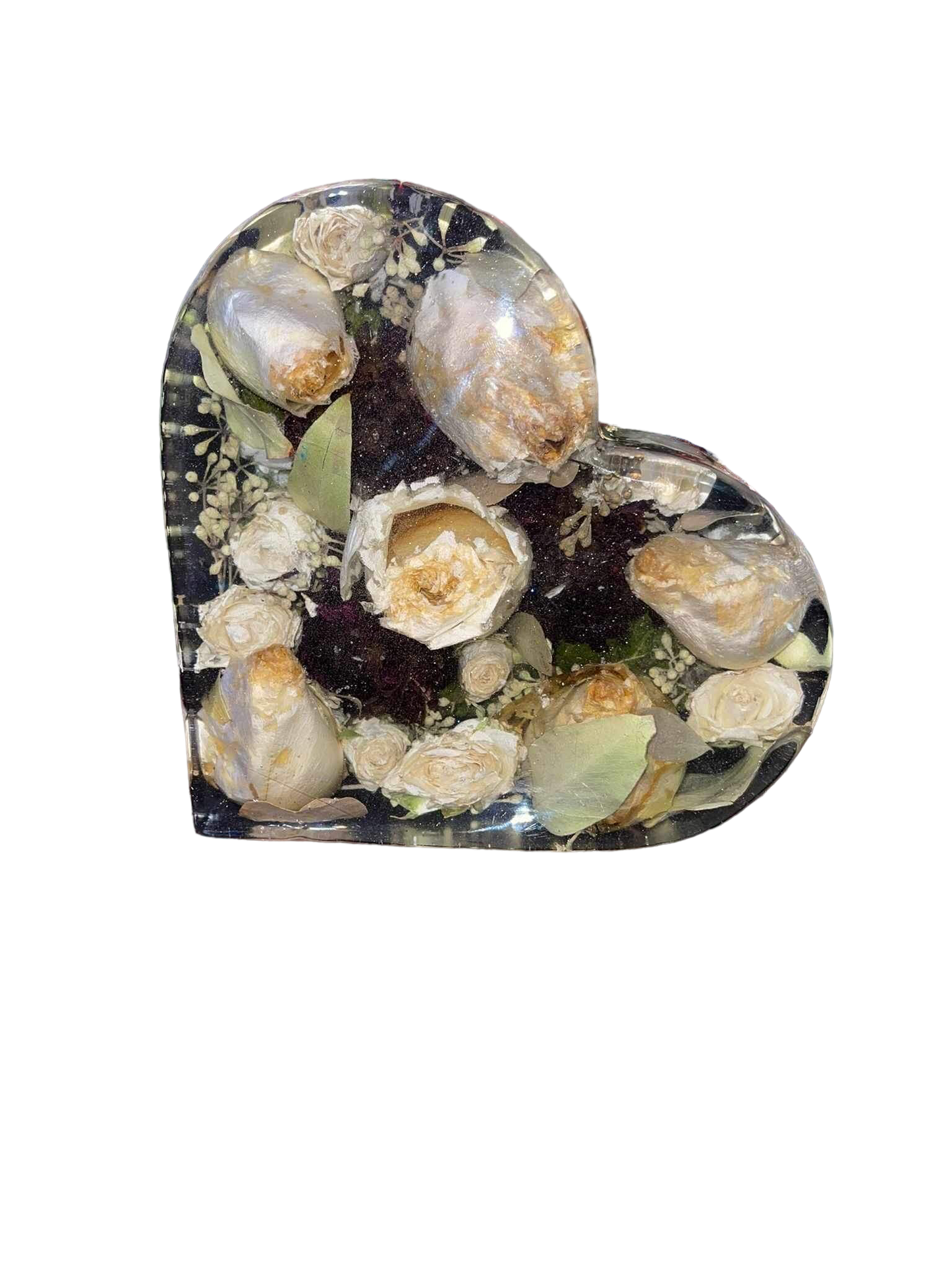 8 inch heart shaped Floral Piece
